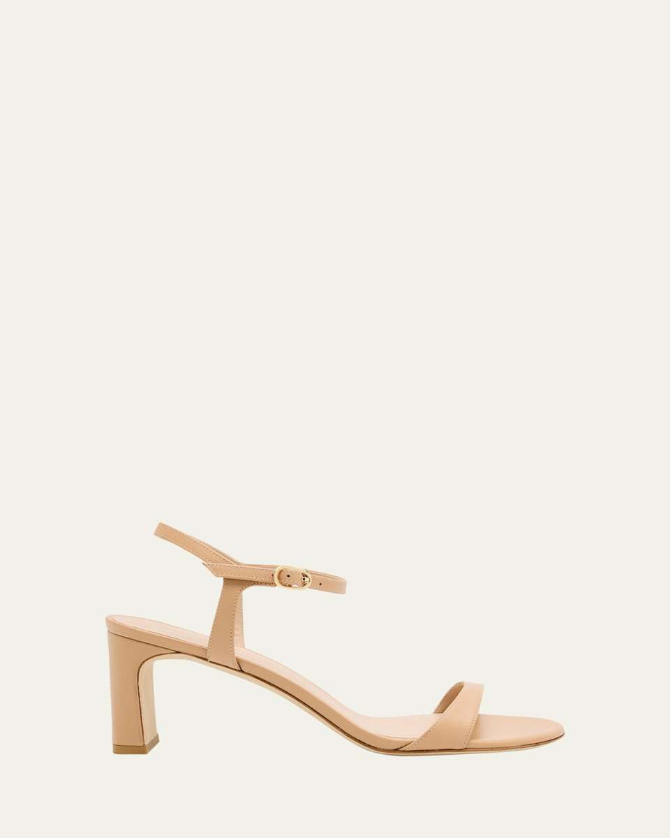 Babette Leather Ankle-Strap Sandals